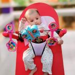 Baby Bouncer With Toy - Red Colour
