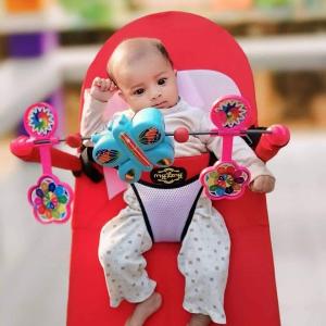 Baby Bouncer With Toy - Red Colour