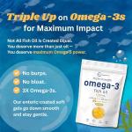 Micro Ingredients Triple Strength Omega 3 Fish Oil 4200mg – 240 Softgels (Dietary Supplement)
