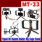 Jmary MT33 Vlogging Filmmaking Cage Stabilizer Grip Tripod Mount Video Rig Kit Mobile Phone Holder