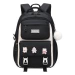 Kids Backpack Children School Bags Waterproof Primary Schoolbag Book Bag - (Black)