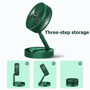 Portable USB Folding Fan Retractable Floor Standing Fan