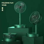 Portable USB Folding Fan Retractable Floor Standing Fan
