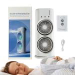 Rechargeable Remote Control Double Head Spray Cooling Fan