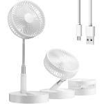 Portable USB Folding Fan Retractable Floor Standing Fan