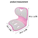 Waist Back Support Chair - Pink And White