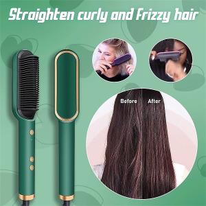Hair straightener with temperature control