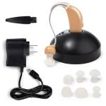 Rechargeable Mini Hearing Aids Sound Amplifier Wireless In Ear Hearing Device for Adults & Seniors with Storage Case