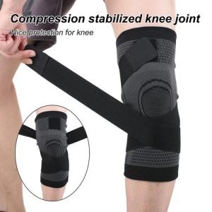 Gray Color Knee Pads Braces Sports Support For Men Women - 1 pcs
