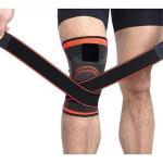 Orange Knee Pads Braces Sports Support For Men Women - 1 pcs