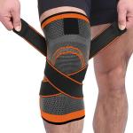 Orange Knee Pads Braces Sports Support For Men Women - 1 pcs