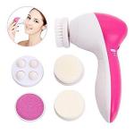 5 In 1 Mini Face Cleansing Spin Brush Skin Beauty Care Massager - Black Head Remover