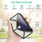 100/114 LED Solar Lamp Outdoor Waterproof Solar Powered spotlights PIR Motion Sensor Street Light for Garden Decoration 3 Modes