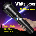 Powerful LED Flashlight Super Bright Spotlight Long Range Zoomable Lantern Emergency Torch Outdoor Tactical Light