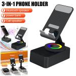 3 In 1 Desktop Mobile Holder With Speaker & Power Bank