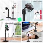 Height Adjustable Mobile Phone Stand Holder for Live Stream & Movies