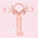 Cute Fluffy Moving Bunny Ear Muff