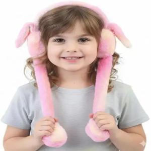 Cute Fluffy Moving Bunny Ear Muff
