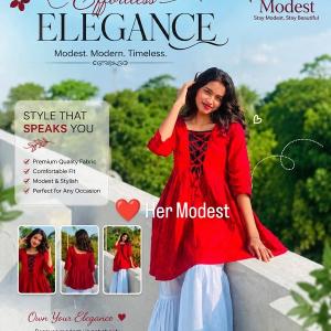 লাল সুন্দরী - Lal Sundori Kurti By Her Modest