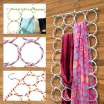 Portable Multi-purpose Circle Shape Hanging Hijab Hanger For Women Scarf Tie Clothes Rack Storage Racks Space Saving Closet Organizer