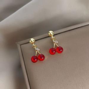 Cherry Stud Earrings-105