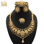 Dubai 21k Gold Plated 4pcs Necklace Set-310