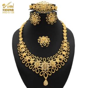 Dubai 21k Gold Plated 4pcs Necklace Set-310