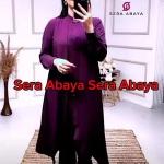 Sera Abaya Adjust Set And Pant - Purpel