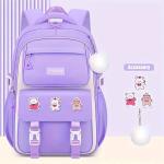 Kids Backpack Children School Bags Waterproof Primary Schoolbag Book Bag - ( Purple )
