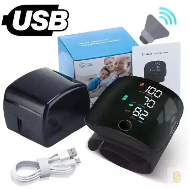 Automatic Rechargeable Digital Touch Screen Wrist type Blood-Pressure Machine/ BP Machine