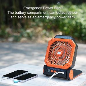 Portable Rechargable Camping & Solar Powered Fan