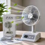 100 Speed Rechargeable Retro Fan