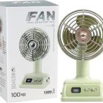 100 Speed Rechargeable Retro Fan