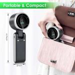 Portable Turbo Fan 5-Speed – Compact Foldable Handheld Fan with LED Display & Type-C Charging