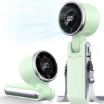 Portable Turbo Fan 5-Speed – Compact Foldable Handheld Fan with LED Display & Type-C Charging