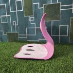 Waist Back Support Chair - Pink And White