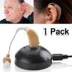 Rechargeable Mini Hearing Aids Sound Amplifier Wireless In Ear Hearing Device for Adults & Seniors with Storage Case