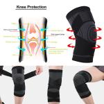 Gray Color Knee Pads Braces Sports Support For Men Women - 1 pcs