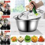 3 IN 1 VEGETABLE CUTTER WITH DRAIN BASKET