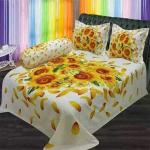 Sera Collection Prime Luxury Cotton Double Size Twill Panel Bedsheet King Size With Two Pillow Cover