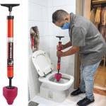 High Pressure Air Drain Clog Remover Plumbing Tool, High Pressure Toilet Unblock One Shot, Toilet Plunger Kitchen Sink Sewer Dredge Tool, High Pressure Toilet Unblock a Shot-Cyclone