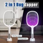 Weidasi WD 959 Mosquito Bat Rechargeable with Lure Light Insect bugs Lamp Stand Holder USB Charging Cable Included Electric Swatter Lithium Ion Battery