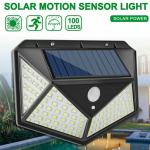 100/114 LED Solar Lamp Outdoor Waterproof Solar Powered spotlights PIR Motion Sensor Street Light for Garden Decoration 3 Modes