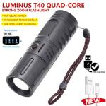 Rechargeable Waterproof Zoom LED Flashlight USB Torch Light Zambo light With Power Bank