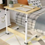 Height Adjustable Movable Laptop Desk With Storage Shelf Lazy Sofa Corner Lift Computer Desk Table 2 Layers