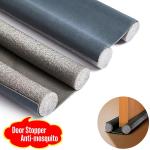 Washable and Reusable Sponge Door Draft Bottom Sealing Strip - Insects and Dust Stopper 93CM Long 1.5 inches - Ash