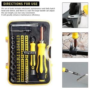70-In-1 Screwdriver Combination Mobile Phone Pin Head Set Special-Shaped Screwdriver Multifunctional Household Tool Set Easy Install Easy to Use