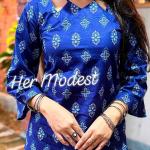 nil nil nilanjona Kurti by Her Modest