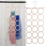 Portable Multi-purpose Circle Shape Hanging Hijab Hanger For Women Scarf Tie Clothes Rack Storage Racks Space Saving Closet Organizer