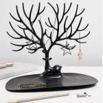 Tree Shape Jewelry Display Black Color